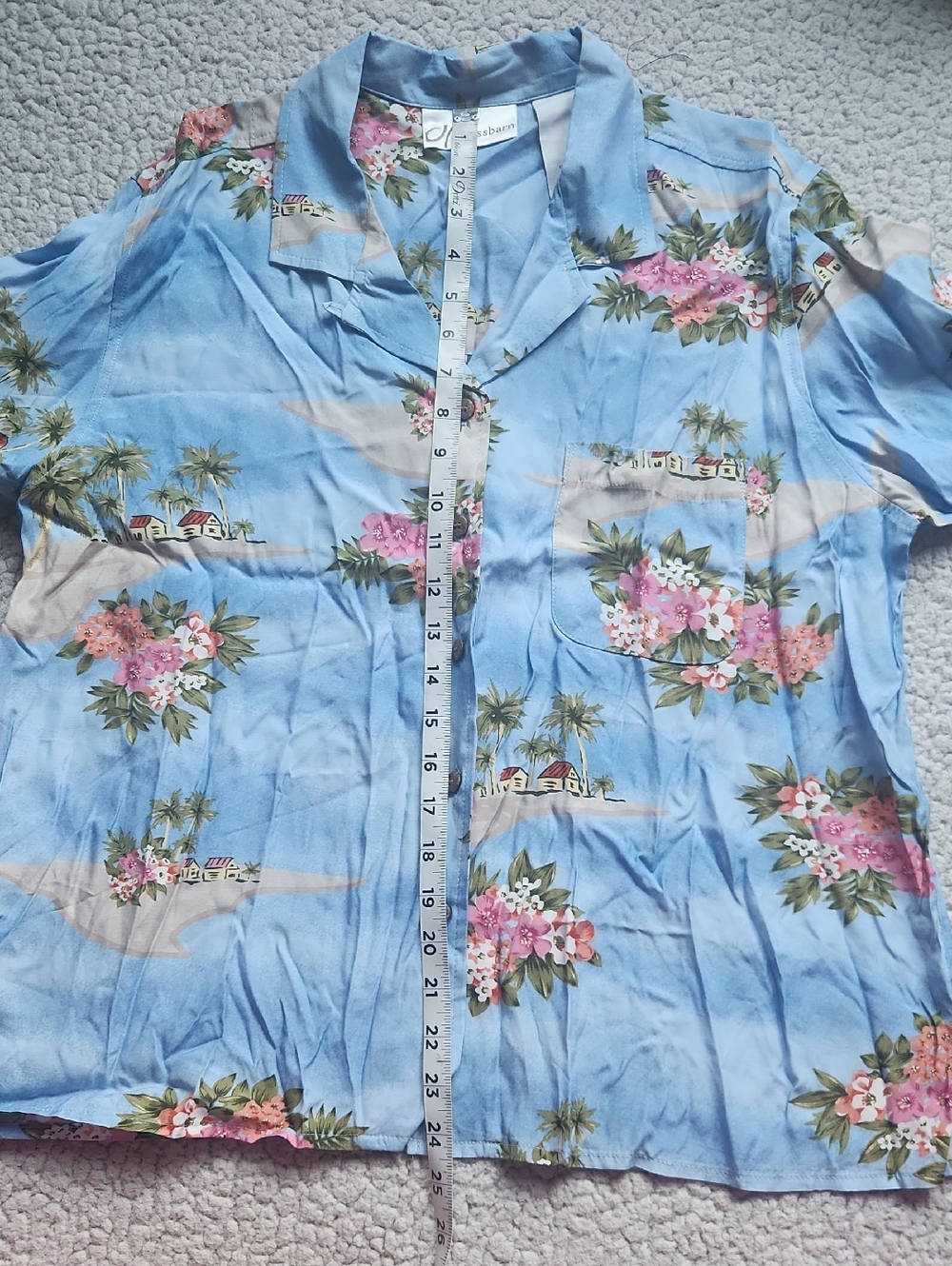 Dress Barn, Women's Summer Vacation, Tropical Hawaiian, Beach Graphic Top Sz XL - Picture 8 of 9